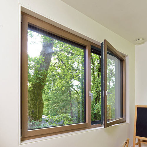 Finestra in rovere - M3D - Millet - in alluminio / a battente / a doppi vetri