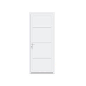 Porta in metallo - VOYEL : KOMO - Millet - d'ingresso / in PVC / battente