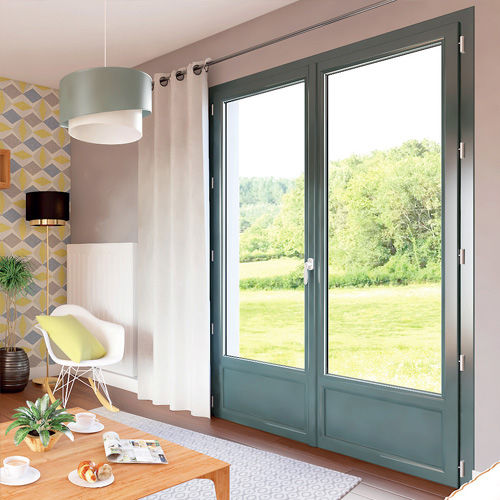 Porta finestra battente - CYBEL - Millet - ad anta ribalta / in PVC / a doppi vetri