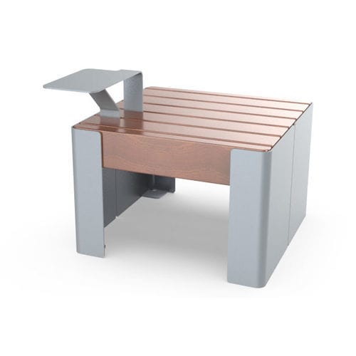 Sgabello contemporaneo - LIDO  - Komserwis Sp. z o.o. - in legno / con supporto in acciaio / con tavoletta