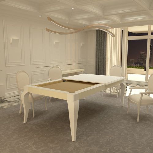 Tavolo da biliardo classico - DUBAI - MBM Biliardi - contract / in legno / in pelle