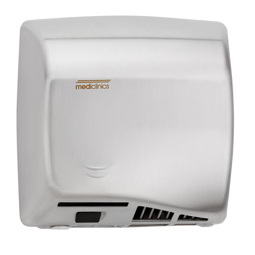 Asciugamani elettrico automatico - M17ACS - Mediclinics, s.a. - da parete / in acciaio inossidabile