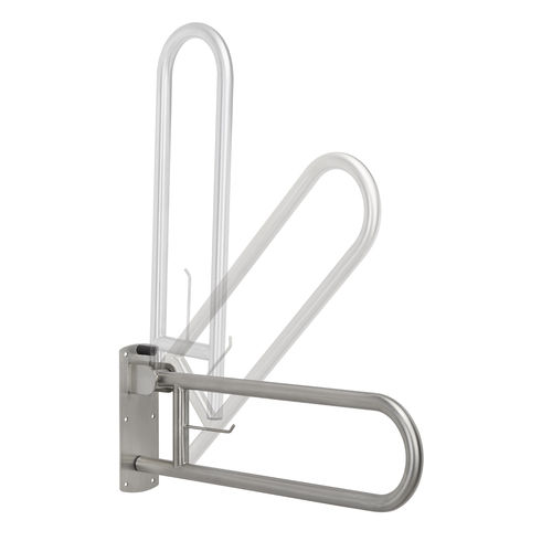 Barra di sostegno in acciaio inossidabile - BG0900CS - Mediclinics, s.a. - a forma di U / da parete / contract