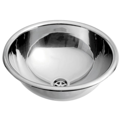 Lavandino integrato - SN0036C - Mediclinics, s.a. - rotondo / in acciaio inossidabile
