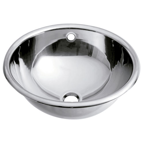 Lavandino integrato - SNR036C - Mediclinics, s.a. - rotondo / in acciaio inossidabile