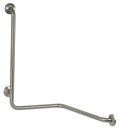 Barra di sostegno in acciaio inossidabile - BTD090CS - Mediclinics, s.a. - a forma di L / d'angolo / da parete