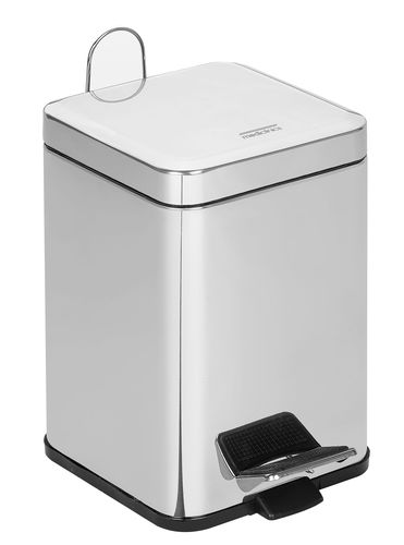 Portarifiuti igienico - PP1206C - Mediclinics, s.a. - in acciaio inossidabile / con coperchio / a pedale