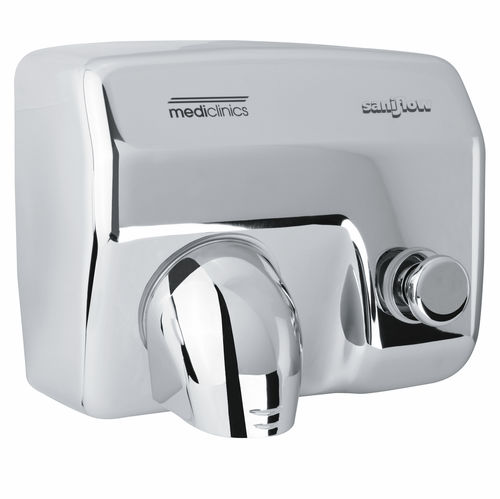 Asciugamani elettrico a pulsante - E88C - Mediclinics, s.a. - da parete / da incasso / in acciaio