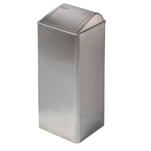 Portarifiuti igienico - PP0080CS - Mediclinics, s.a. - da parete / in acciaio inossidabile / con coperchio basculante