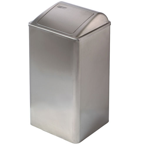 Portarifiuti igienico - PP0065CS - Mediclinics, s.a. - da parete / in acciaio inossidabile / con coperchio basculante
