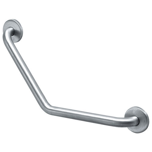 Barra di sostegno in acciaio inossidabile - BA0130CS - Mediclinics, s.a. - a forma di L / da parete / contract