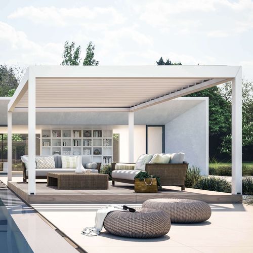 Pergola autoportante - KEDRY PLUS - KE Outdoor Design - in alluminio / a lamelle orientabili / bioclimatica