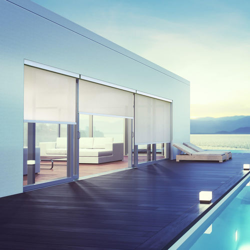 Tenda da sole verticale - SCREENY 85 GC S S07 - KE Outdoor Design - a motore / da balcone / colore personalizzabile