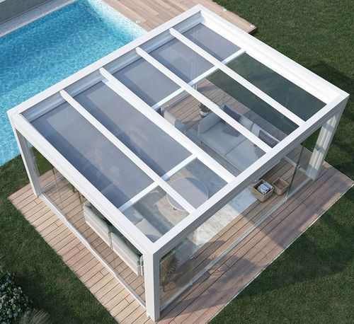 Tenda avvolgibile a rullo - SUNLIGHT 80 F   - KE Outdoor Design - integrata / per tetto / in alluminio