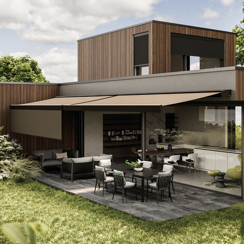 Tenda da sole a cassonetto - T-HIDE - Pratic S.p.A - a proiezione / a motore / per terrazza