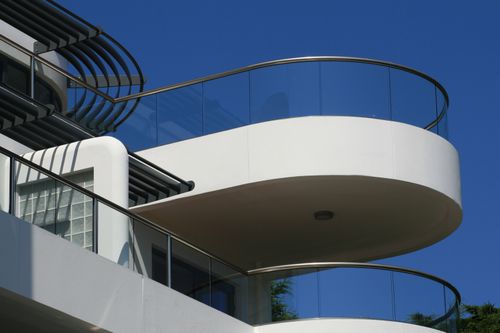 Ringhiera in vetro - SEMI FRAMELESS GLASS BALUSTRADE - BALCONY - a pannelli / da esterno / per esterno