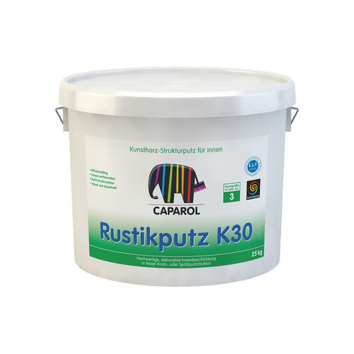 Intonaco decorativo - CAPAROL-RUSTIKPUTZ K 30 - Caparol - indoor / per muro / in gesso