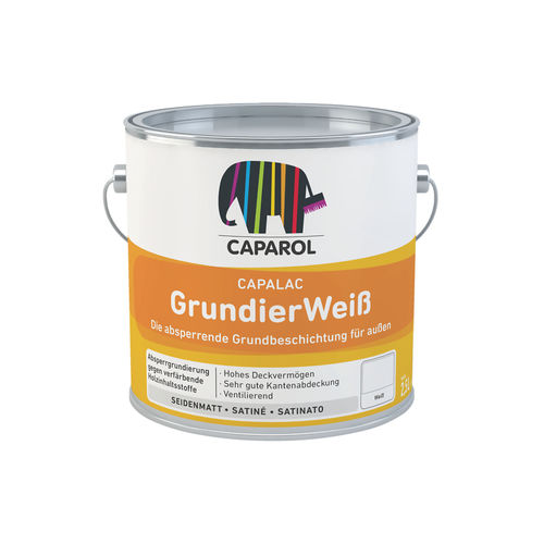 Primer per legno - CAPALAC GRUNDIERWEIß - Caparol - a base di resina alchidica / per esterni / in fase acquosa