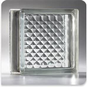 Mattone di vetro quadrato - ENERGY EFFICIENT DELPHI® - Pittsburgh Corning - strutturato / isolante