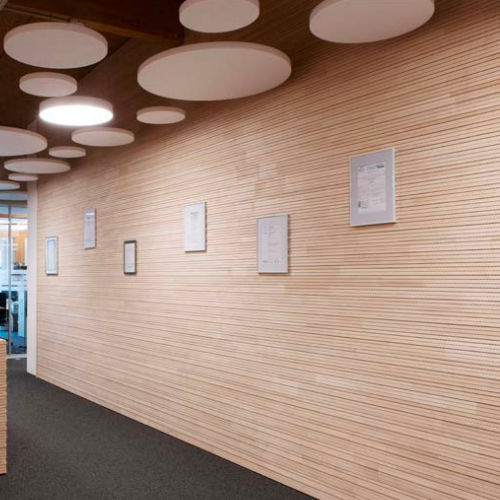 Pannello acustico per muro - CLASSIC 18.5/2.5 M - TOPAKUSTIK AG - per soffitto / in abete / rettangolare