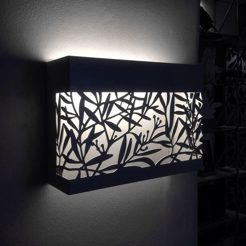 Applique contemporanea - OLIVE - Logical Space design - da interno / in alluminio / rettangolare
