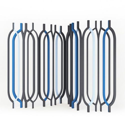 Paravento contemporaneo - HAWA - Dar en Art  - in legno / nero / blu