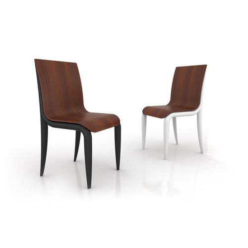 Sedia contemporanea - CALI - Dar en Art  - da interno / in compensato stampato / con supporto in legno laccato