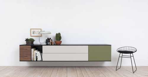 Credenza a muro - LANDSCAPE - pastoe - contemporanea / in metallo / in MDF laccato