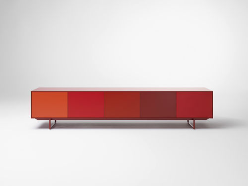 Credenza contemporanea - NOON - pastoe - in metallo / in MDF laccato / verde