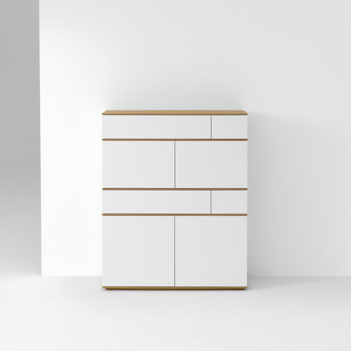 Credenza alta - LANDSCAPE  - pastoe - contemporanea / in metallo / in MDF laccato