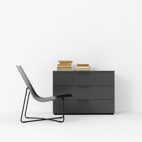 Cassettone contemporaneo - PURE  - pastoe - in MDF laccato / non specificato / grigio