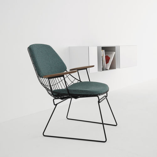 Poltrona contemporanea - FM - pastoe - in rovere / in noce / in metallo