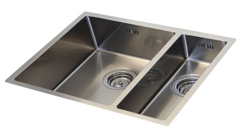 Lavello a 2 vasche - BINGARA: BIN3415 - ABK InnoVent - senza gocciolatoio / in acciaio inossidabile / da incasso