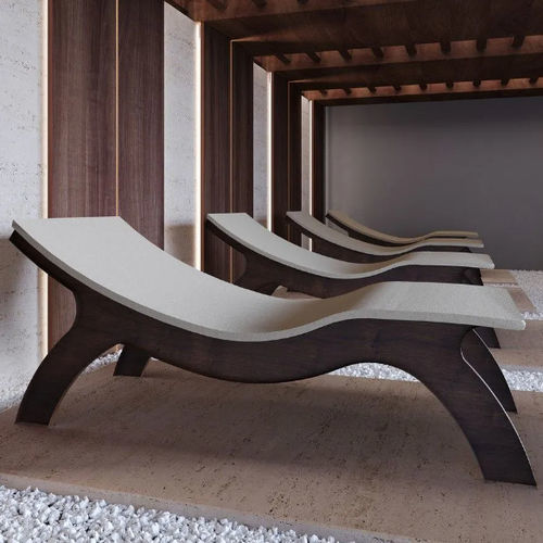 Chaise longue contemporanea - SAINT ANTHONY - Iso Benessere® - in legno / da esterno / 1 posto