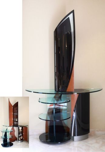 Mobile bar contemporaneo - MIROITERIE PETITJEAN - in MDF / in vetro