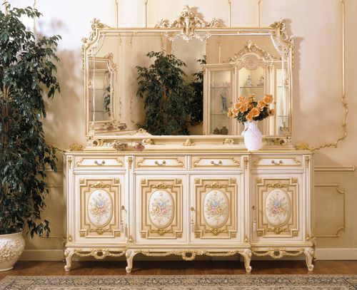 Credenza in stile Luigi XV - FRATELLI RADICE SRL - in legno laccato