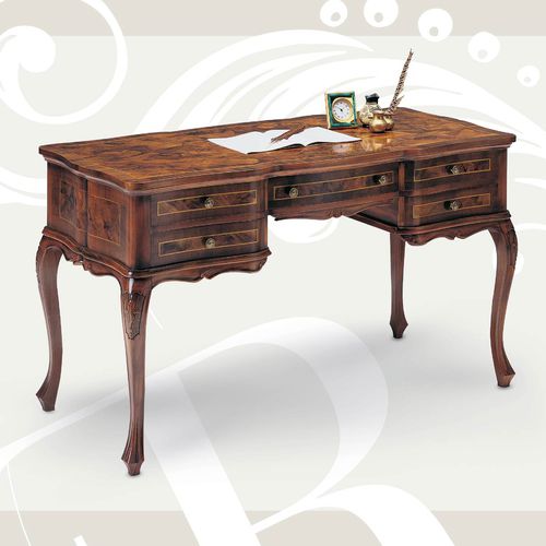 Scrivania in stile Luigi XV - FRATELLI RADICE SRL - in legno / con contenitore / con 4 gambe
