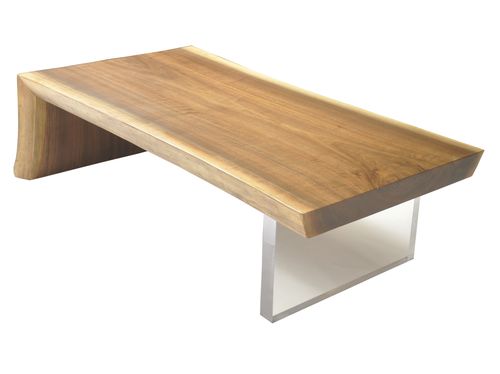 Tavolino basso contemporaneo - RAW EDGE WALNUT SLAB - Rotsen Furniture - in legno / rettangolare / in materiale di recupero