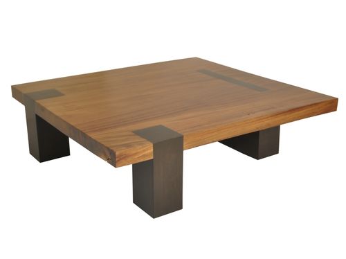 Tavolino basso contemporaneo - SQUARE TAMBURIL - Rotsen Furniture - in legno / quadrato / in materiale di recupero