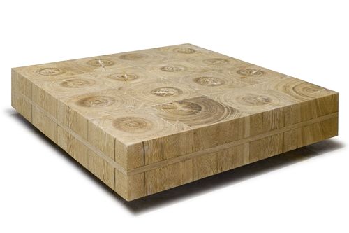 Tavolino basso contemporaneo - MANTEIGA - Rotsen Furniture - in legno / quadrato / in materiale di recupero