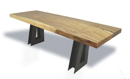Scrivania contemporanea - SINGLE TAMBURIL SLAB - Rotsen Furniture - in legno