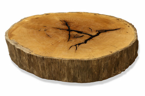 Tavolino basso contemporaneo - PEQUI ROUND  - Rotsen Furniture - in legno / rotondo / in materiale di recupero