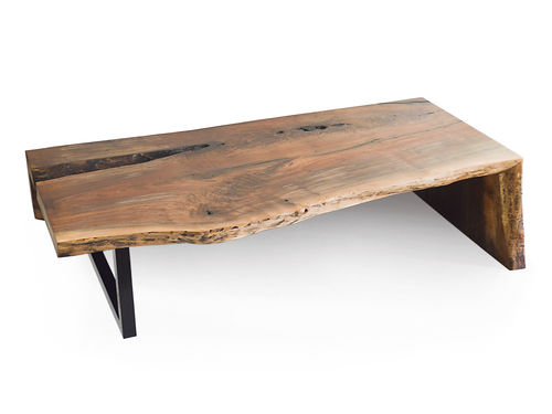 Tavolino basso contemporaneo - WALNUT - Rotsen Furniture - in legno / in metallo / rettangolare