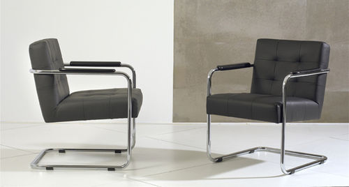 Poltrona contemporanea - GRANADA - Machalke - in pelle / cantilever