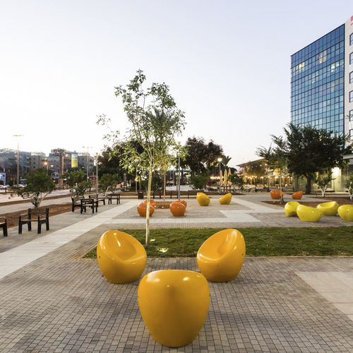 Poltrona urbana design organico - CUDDLY - BELLITALIA - in pietra ricostituita / in pietra ricostituita / di progettazione ecologica