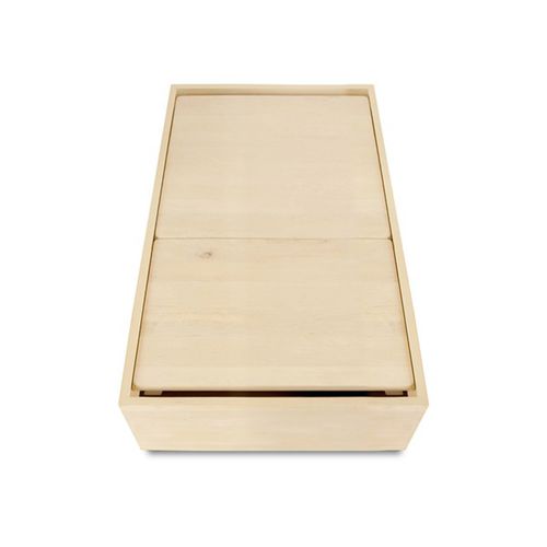 Tavolino basso contemporaneo - Petite table basse ETERNITY bouleau noire - Nonjetable - in betulla / con supporto in betulla / rettangolare