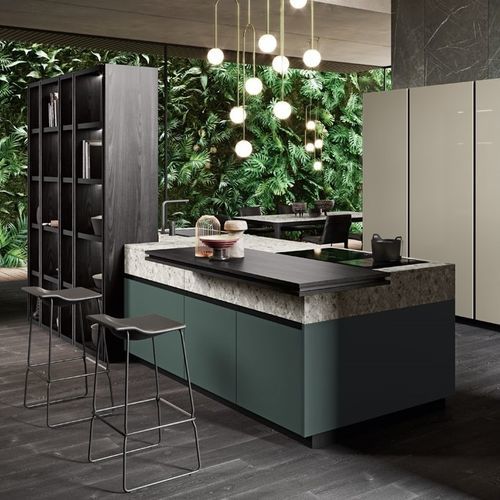 Cucina contemporanea - MÉNTA_02 - MITON - in legno / in pietra / con isola