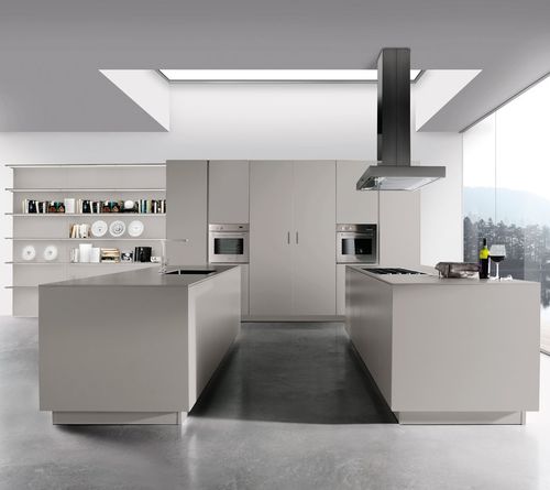 Cucina contemporanea - SINCRO - MITON - in legno / con isola / di grandi dimensioni