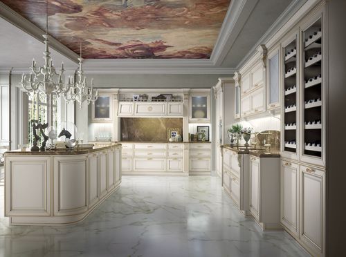 Cucina classica - CAVIAR - MITON - in legno / con isola / di grandi dimensioni
