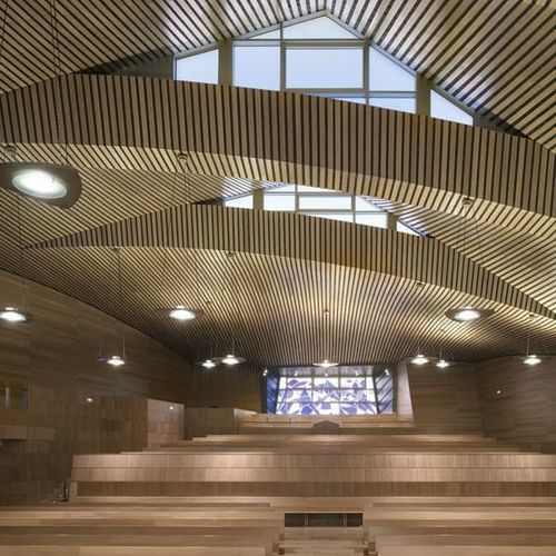 Soffitto in bambù - VC PLY5 - Grupo GUBIA - in compensato / a doghe / per sala conferenze